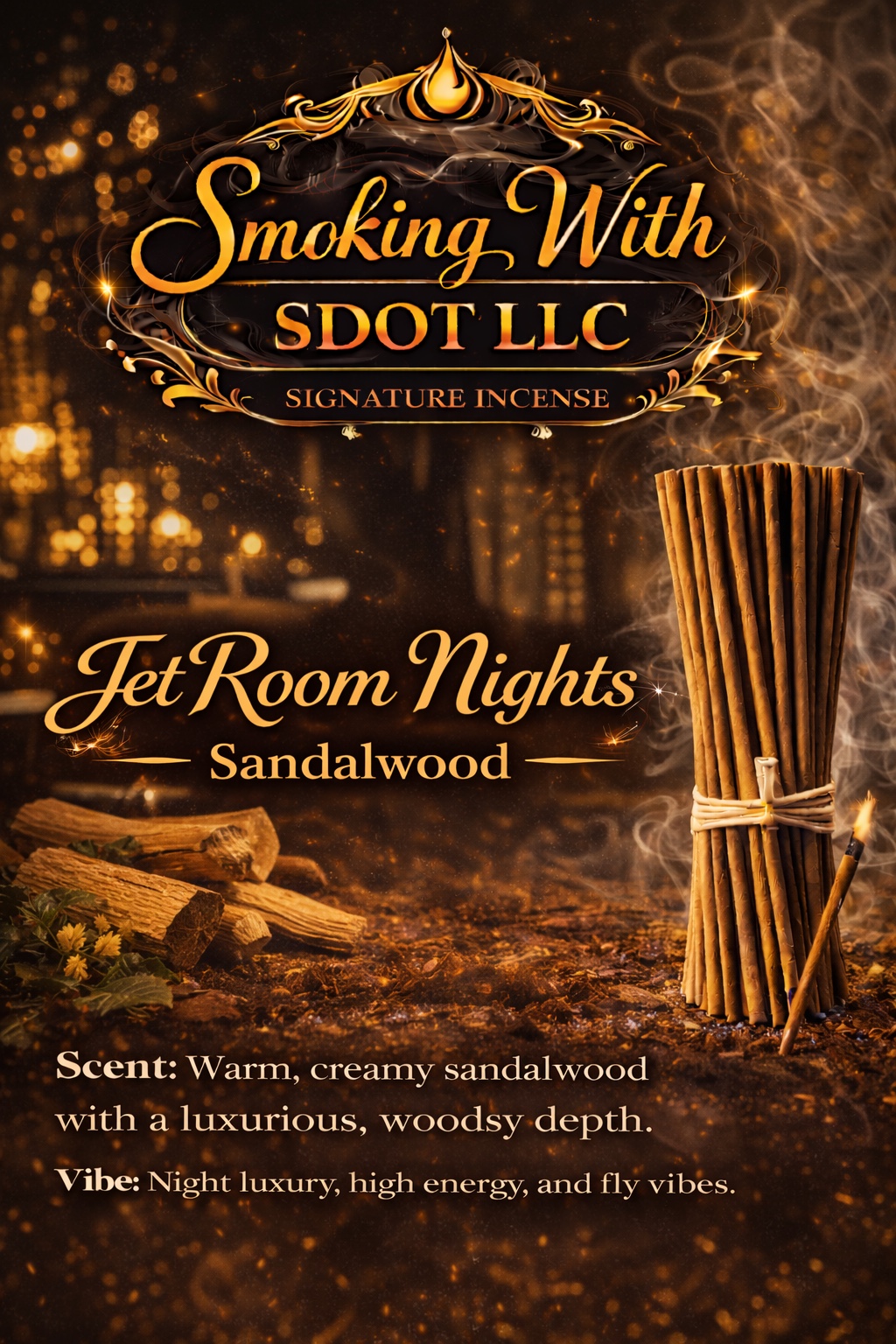 Jet Room Nights Sandalwood incense