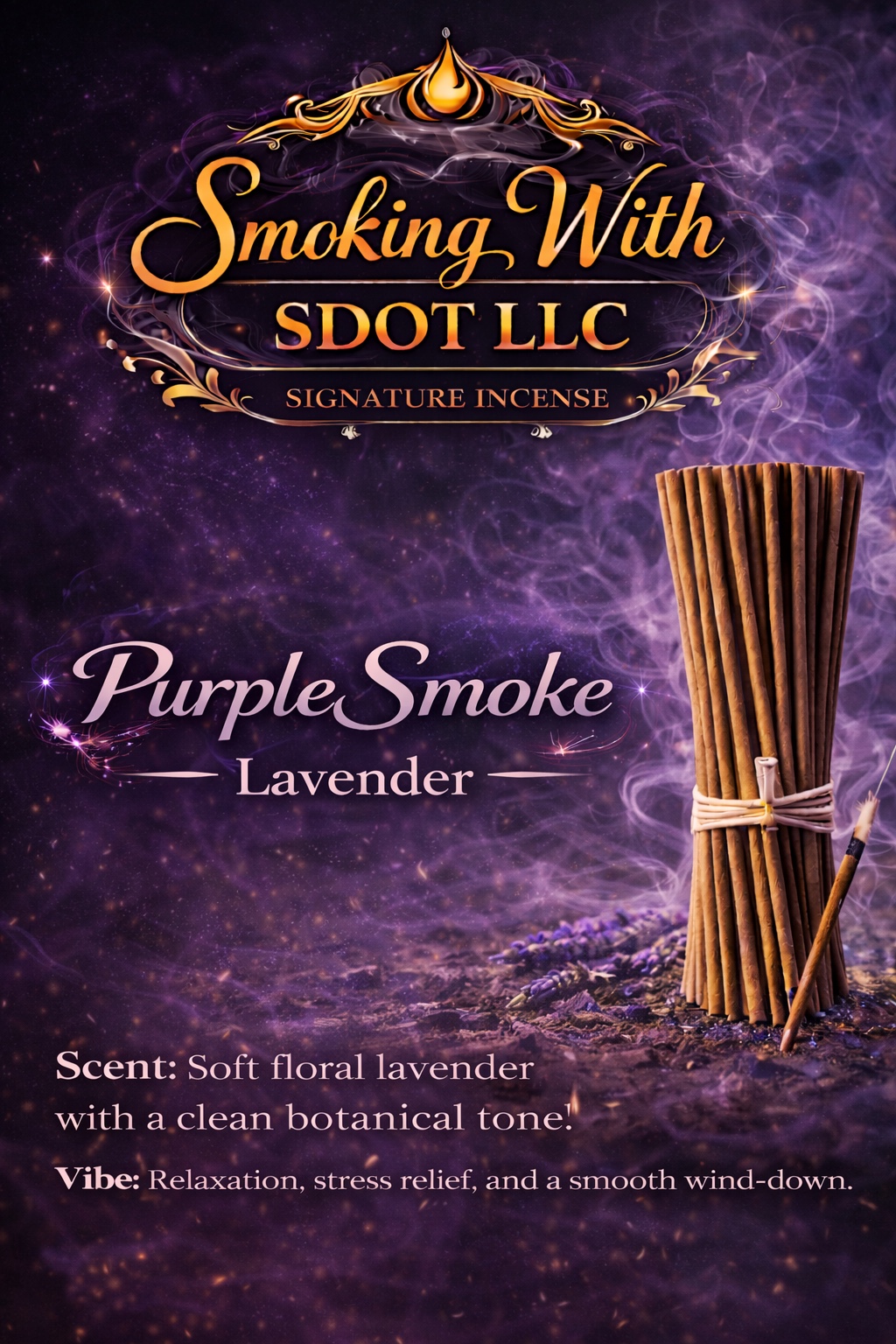 Purple Smoke Lavender incense